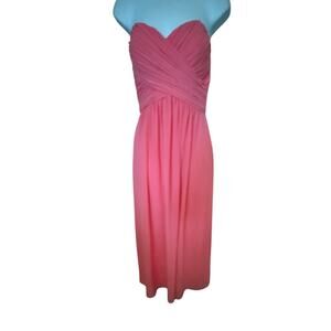 Bill Levkoff Pink Prom/Formal Strapless Sweetheart Dress  4